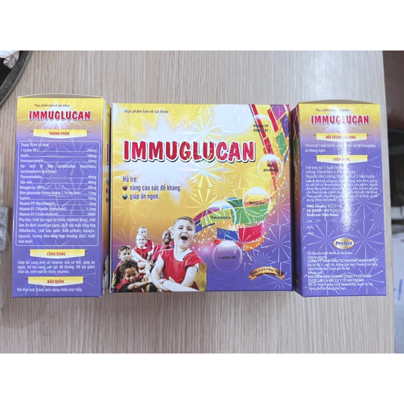 Siro Tăng Đề Kháng IMMGLUCAN Perfect Hộp 20 Ống