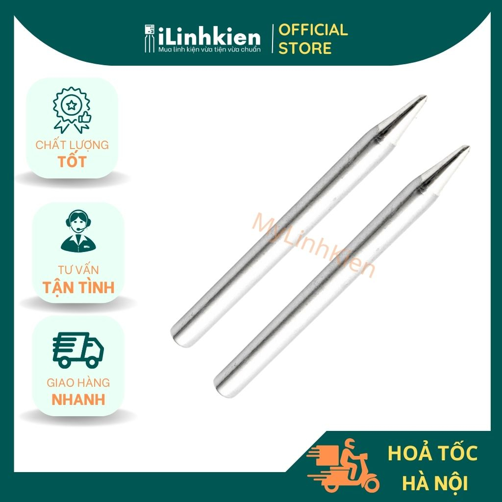 Mũi hàn dao, mũi hàn nhọn 60W 40W bằng thép đặc lõi cao cấp chuyên dụng.