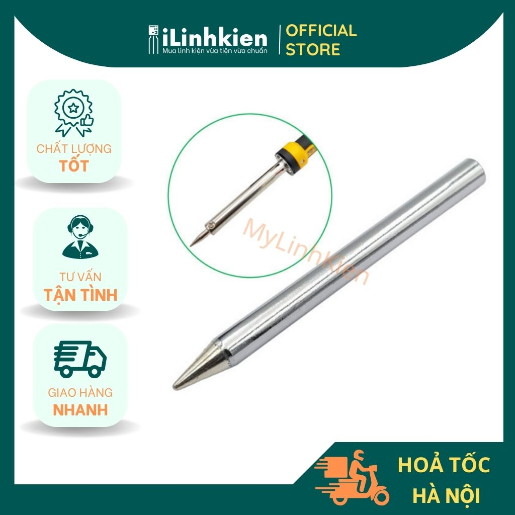 Mũi hàn dao, mũi hàn nhọn 60W 40W bằng thép đặc lõi cao cấp chuyên dụng.