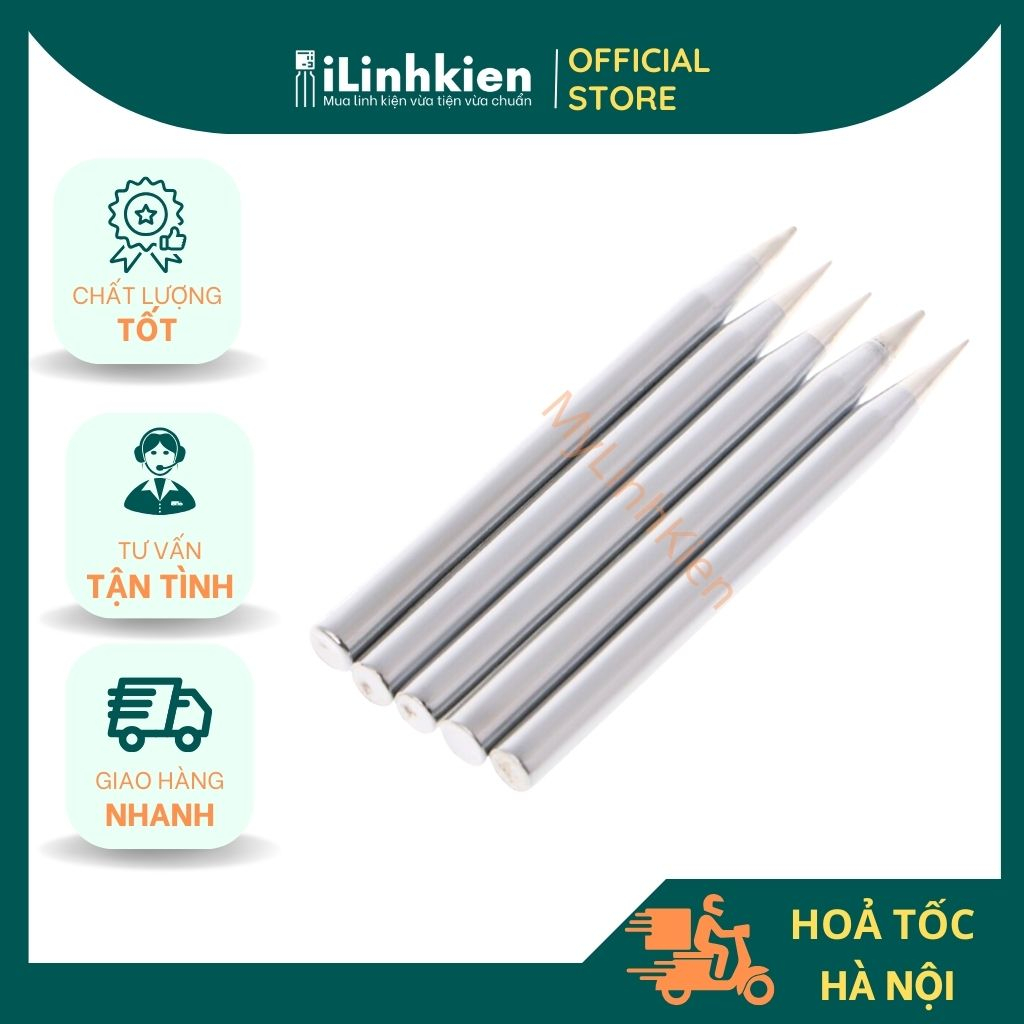 Mũi hàn dao, mũi hàn nhọn 60W 40W bằng thép đặc lõi cao cấp chuyên dụng.