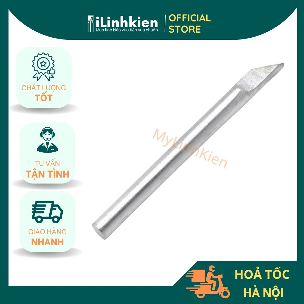 Mũi hàn dao, mũi hàn nhọn 60W 40W bằng thép đặc lõi cao cấp chuyên dụng.