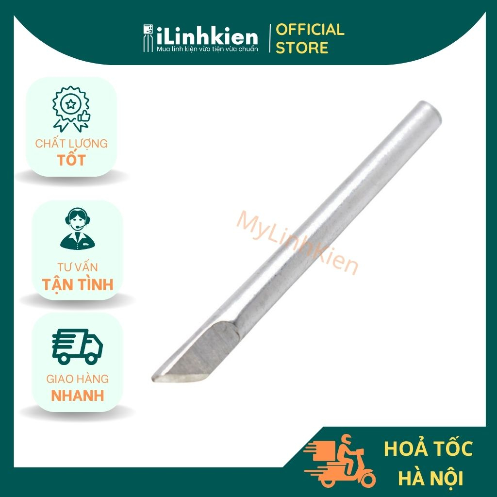 Mũi hàn dao, mũi hàn nhọn 60W 40W bằng thép đặc lõi cao cấp chuyên dụng.