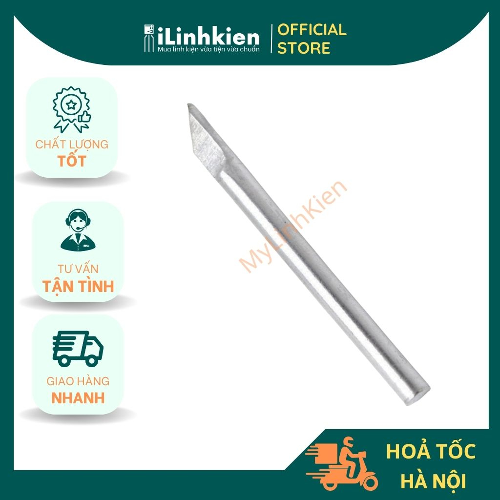 Mũi hàn dao, mũi hàn nhọn 60W 40W bằng thép đặc lõi cao cấp chuyên dụng.