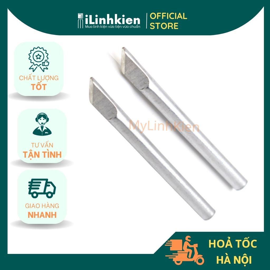 Mũi hàn dao, mũi hàn nhọn 60W 40W bằng thép đặc lõi cao cấp chuyên dụng.