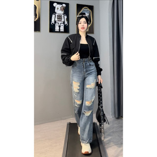 Áo khoác gió Croptop 4 khoá - A65