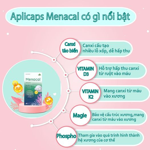 Viên Uống Bổ Sung Canxi Menacal