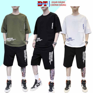 Bộ thể thao siêu đẹp có túi lưng thun ống rộng, sét đồ in djs mặc nhà hót nhất 2024
