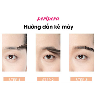 (CÓ BILL) Chì Kẻ Mày PERIPERA Speedy Eyebrow Auto Pencil 0.14g