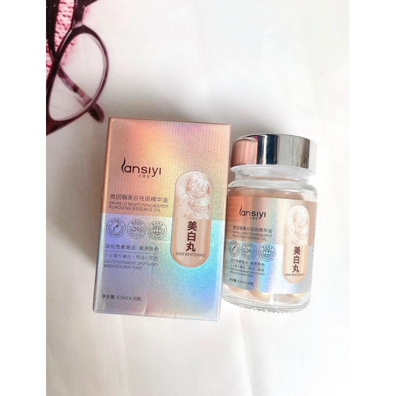 Viên Bôi Xóa Nám Mờ Tàn Nhang Trắng Da LanSiYi- Ức Chế Melanin Tái Tạo Da 30v