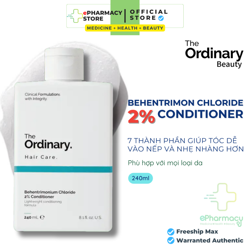 Dầu Xả The Ordinary Behentrimonium Chloride 2% Conditioner dưỡng tóc mềm mượt 240ml