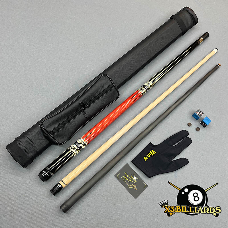 Combo Cơ Bida Lỗ Pool Ngọn Full Carbon Rhino Gậy Bi A 1 Chuôi 2 Ngọn Giá Rẻ.