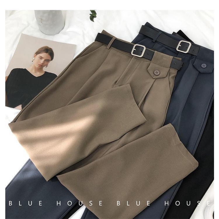 Quần Tây Baggy Cạp Nắp Túi Nhọn Lưng Cao Kèm Đai Mặc đi làm, đi học, đi chơi Siêu Xinh | BigBuy360 - bigbuy360.vn