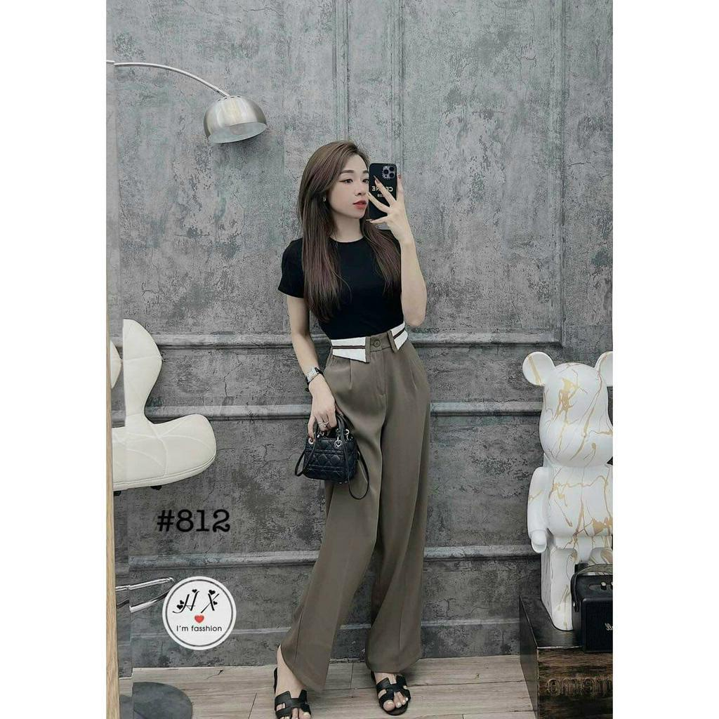 QUẦN ỐNG RỘNG LƯNG CAO CẠP CỔ ÁO HOTTREND SANG - XỊN - MỊN DÀI 100cm | BigBuy360 - bigbuy360.vn