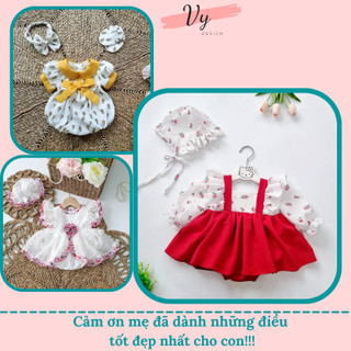 Sale lẻ size set body và đầm thiết kế cho bé gái VY DESIGN