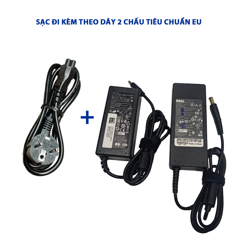 Sạc laptop Dell chân to, chân nhỏ  90W-4.62A, 65W-3.34A Loại Xịn Bảo Hành 12 Tháng Mới 100%