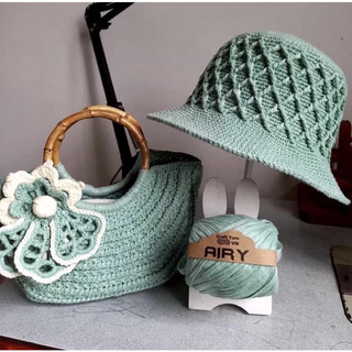 [CSLS] Sợi Airy móc túi và mũ (cuộn 45gr) CraftyarnVN