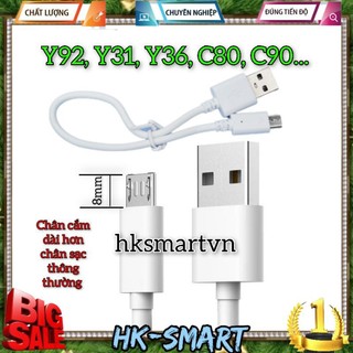 Cáp sạc cho các loại đồng hồ thông minh y92, y31, y36, z1, c80, c90, h01, chân cắm dài hơn các loại cáp sạc thông thường