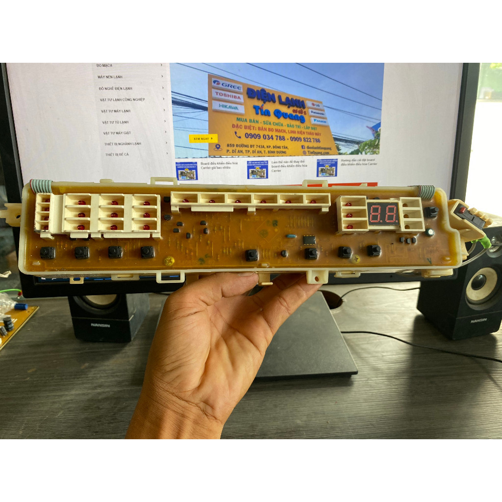 BOARD CÔNG SUẤT MÁY GIẶT TOSHIBA 1160SV / AW-E89SV / AW-9770SV / AW-1170 / AW-9870 / AW-9760 / AW-8950SV