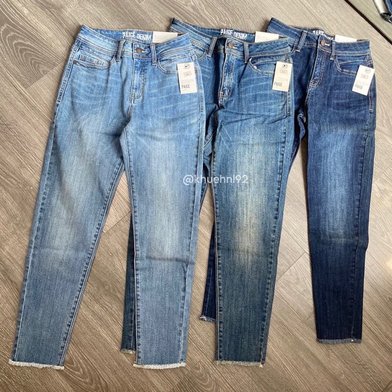 Jeans Bag tua ống Paige denimm