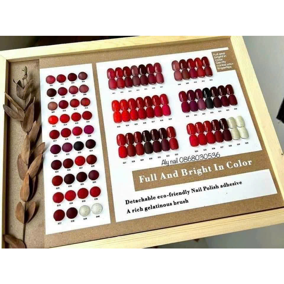 Set sơn gel Aivennhuy 40 màu tone nâu basic set sơn gel 40 màu chất sơn đặc mướt hot hit tặng kèm bảng màu hachinail
