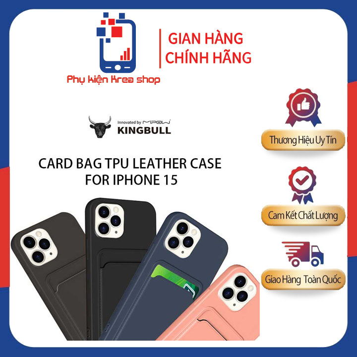 ỐP I_PHONE 15 PRO MAX MIPOW CARD BAG TPU LEATHER CASE MC15A04