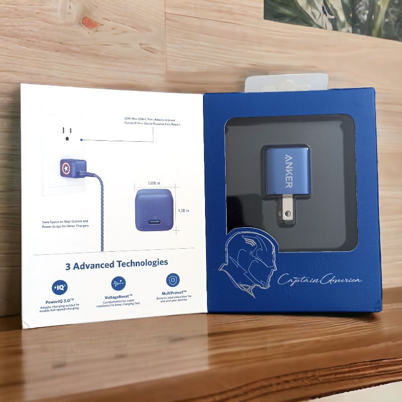 Sạc nhanh Anker Powerport III Nano 20w phiên bản Marvel Iron man Captain America