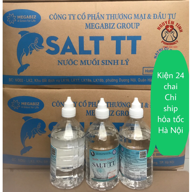 1 kiện nước muối sinh lý 24 chai 500ml