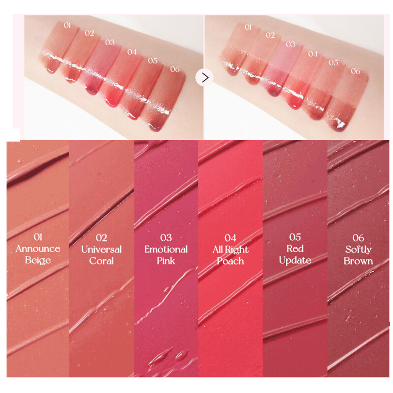 Son Tint Bóng PERIPERA Water Bare Tint 3.7g