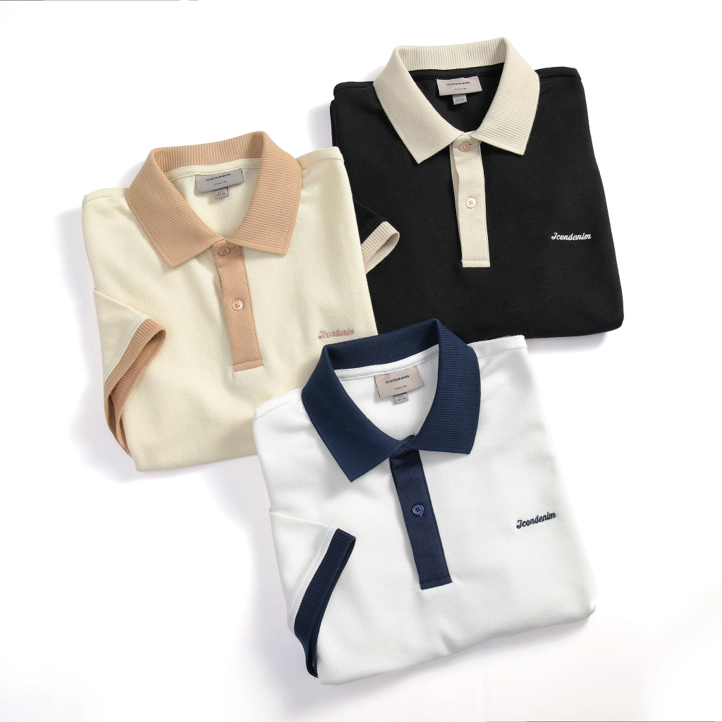Áo Polo Nam ICONDENIM Regular Color Scheme Collar PLID0109