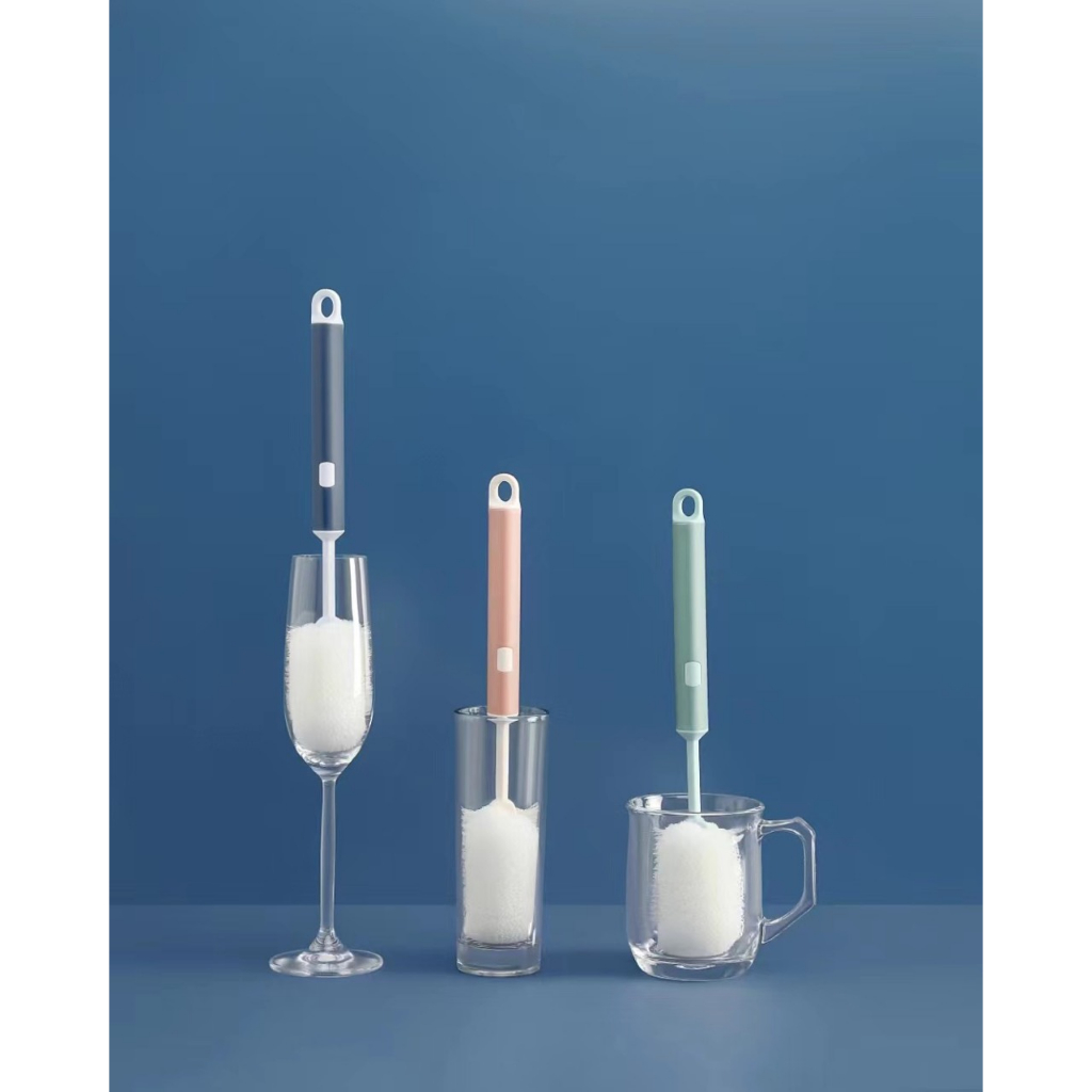 Cọ rửa bình sữa mút xốp rửa ly cốc cán có móc treo