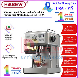 Máy pha cà phê Espresso chuyên nghiệp, thương hiệu Mỹ HiBREW cao cấp - H10A