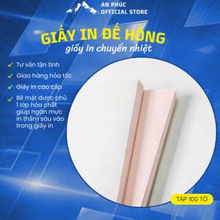 Giấy in chuyển nhiệt Đế Hồng khổ A3, A4 (Tập 100 tờ)