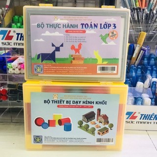 Bộ thực hành toán lớp 3 theo chương trình mới gdpt 2018 nhà xuất bản giáo dục - bộ hình khối lớp 1,2,3 mới