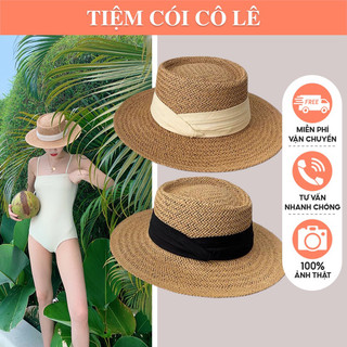 Nón cói Gaucho loại 1 vành rộng thời trang chuẩn form cho nàng đi biển, chụp ảnh sống ảo - Tiệm Cói Cô Lê