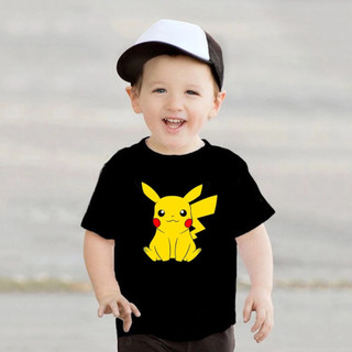 Áo thun cho bé in hình pikachu siêu đẹp