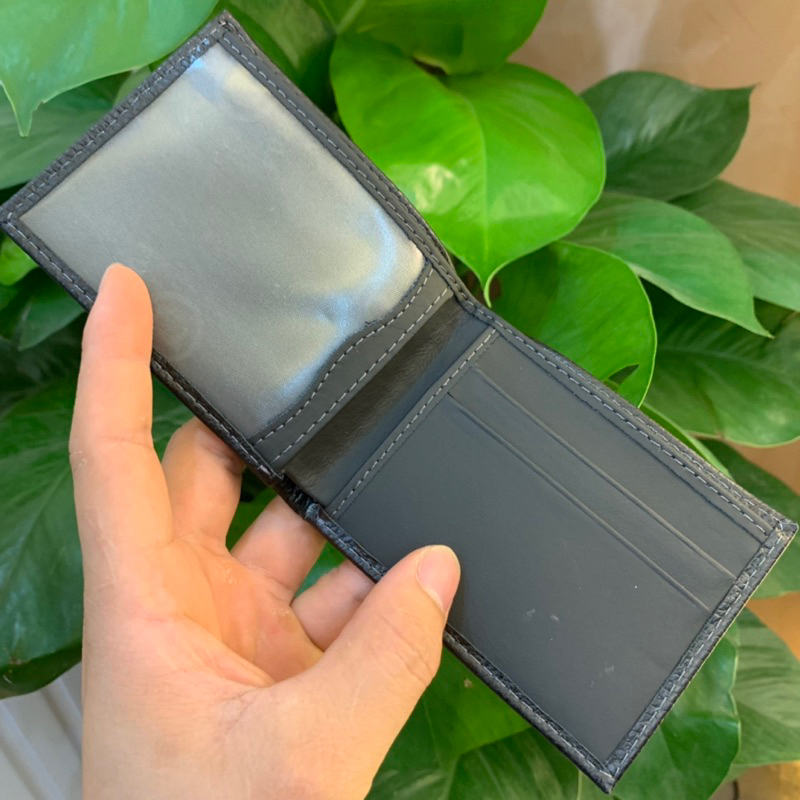 Ví nam mini da bò dáng ngang, ví mini nam cao cấp da bò thật nhỏ gọn tiện lợi kích thước 10,5cm x 8,5cm