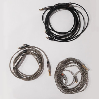 Dây cáp kết nối tai nghe chuẩn MMCX, dây dù AKG, dây B&W C5 có mic, dây bện, jack 3.5mm
