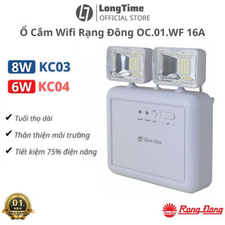 Đèn báo sự cố khẩn cấp rạng đông d kc04/6w-d kc03/8w - đèn led hỗ trợ thoát hiểm khi có sự cố xuất hiện, tuổi thọ cao