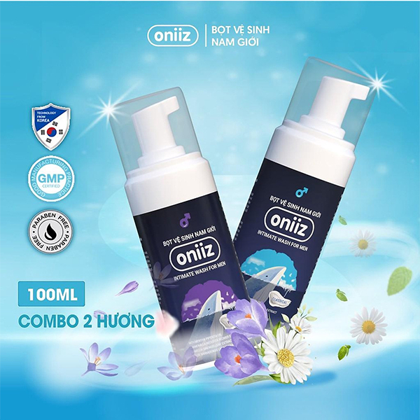 Bọt vệ sinh nam giới Oniiz Dung dịch tạo bọt 100ml