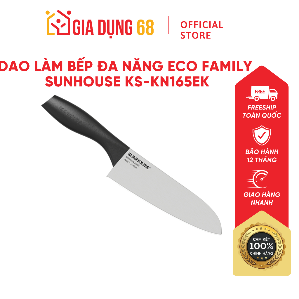 DAO LÀM BẾP ĐA NĂNG ECO FAMILY SUNHOUSE KS-KN165EK
