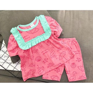 Sale Bộ thun borip lửng bé gái