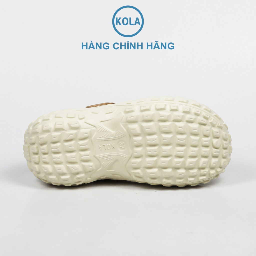 Dép Clogs sục nữ KOLA chất liệu EVA siêu nhẹ kèm sticker dễ thương có quai hậu