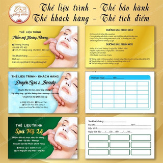 Card visit in thông tin theo yêu cầu- dành cho các tiệm spa,tiệm làm đẹp, các tiệm salon,..