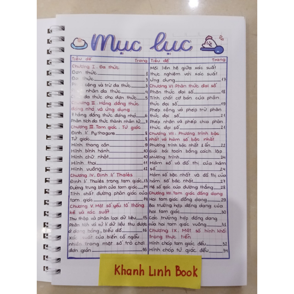 Sách - Takenote Toán 8