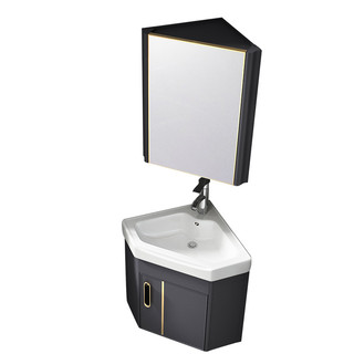 Tủ chậu treo góc mini 38x38cm