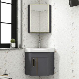 Tủ chậu treo góc mini 38x38cm