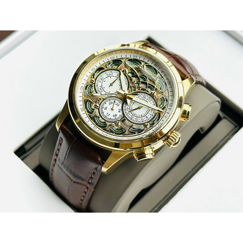 Đồng hồ nam dây da Heritor Automatic HERHS2703