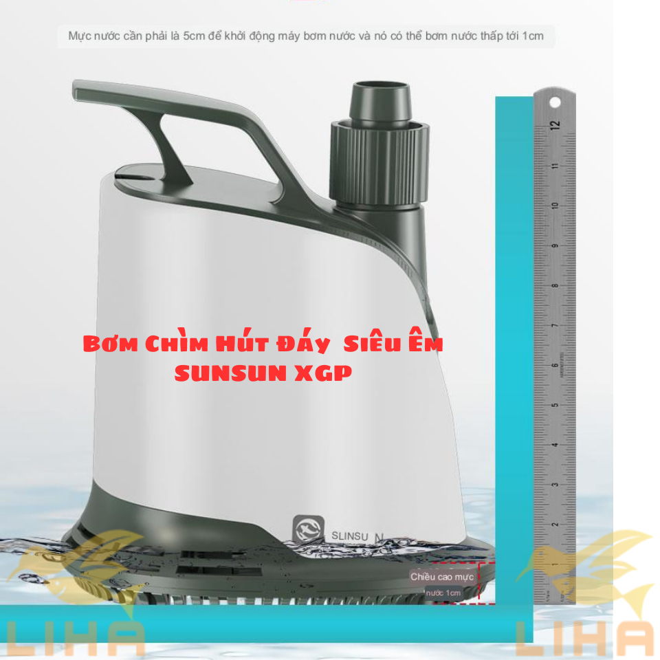 Máy Bơm Chìm Hút Đáy SUNSUN XGP - Bơm Hút Cặn Đáy Siêu Êm