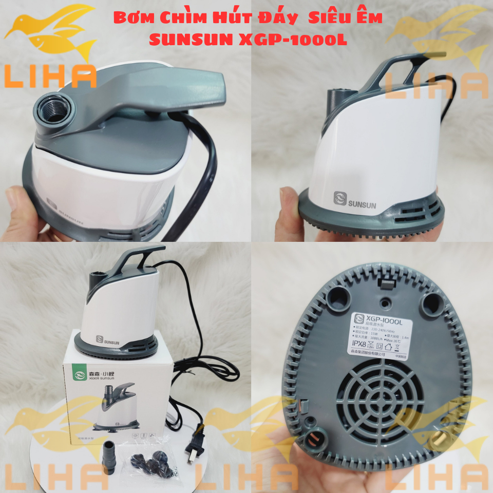 Máy Bơm Chìm Hút Đáy SUNSUN XGP - Bơm Hút Cặn Đáy Siêu Êm