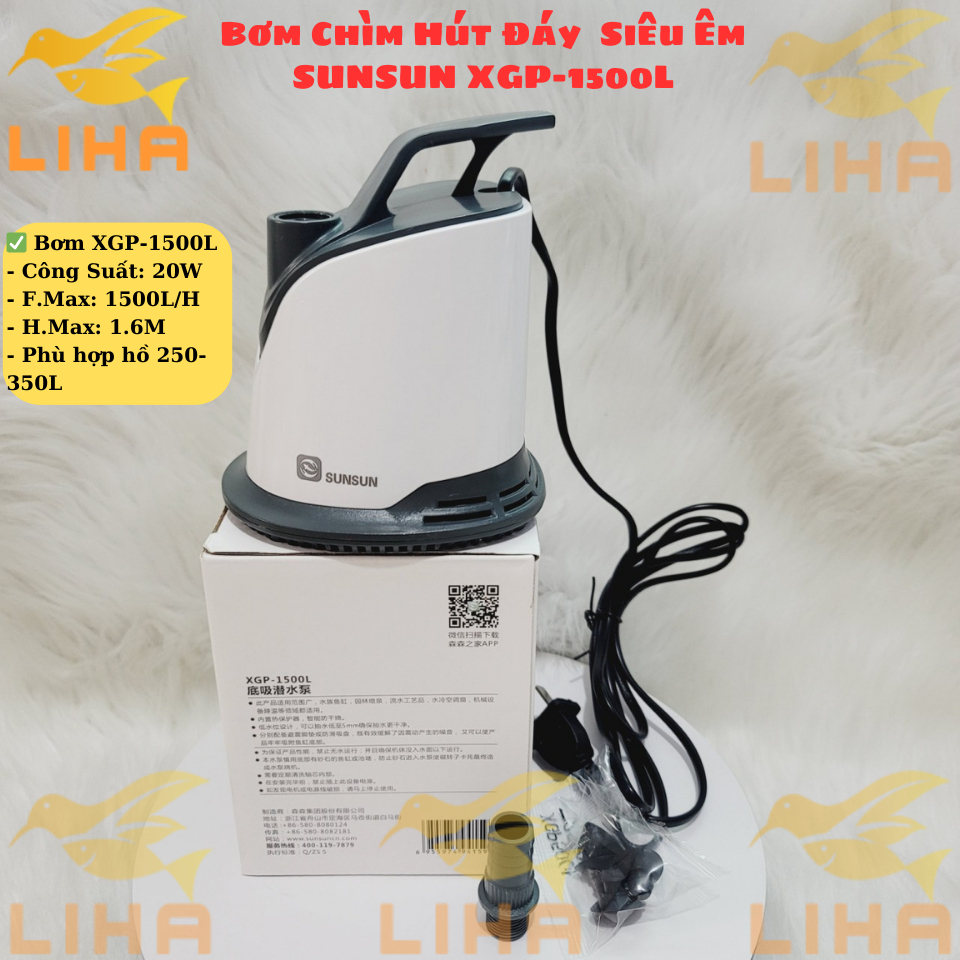 Máy Bơm Chìm Hút Đáy SUNSUN XGP - Bơm Hút Cặn Đáy Siêu Êm